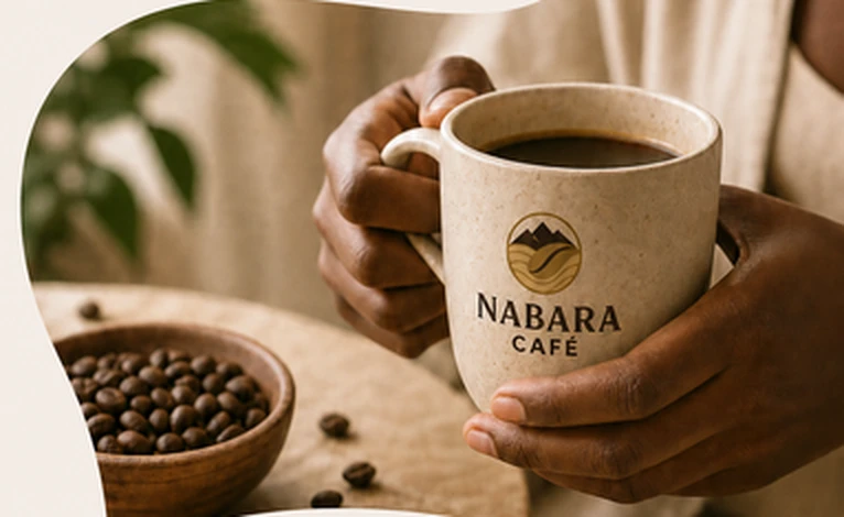 Mains tenant une tasse de café Nabara