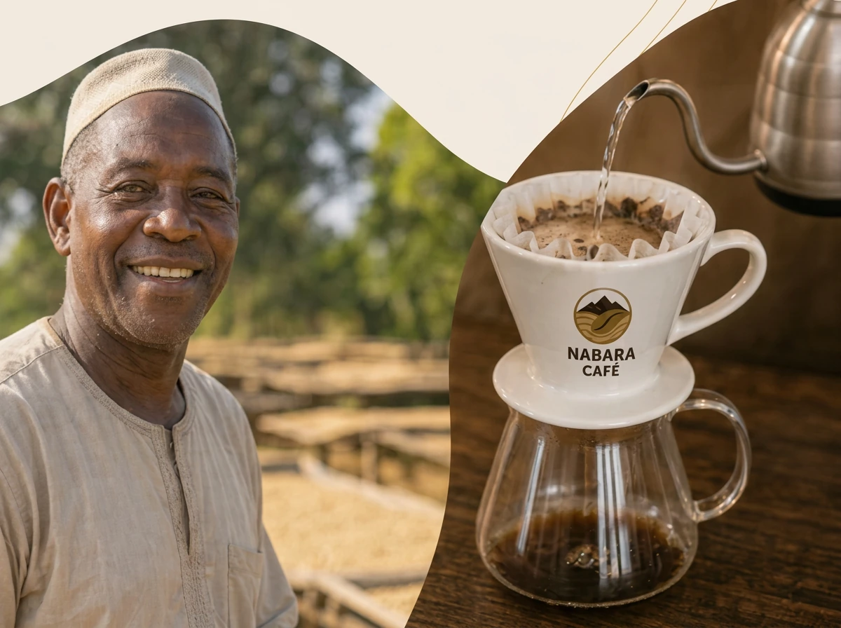 Producteur de café et préparation d’un café Nabara