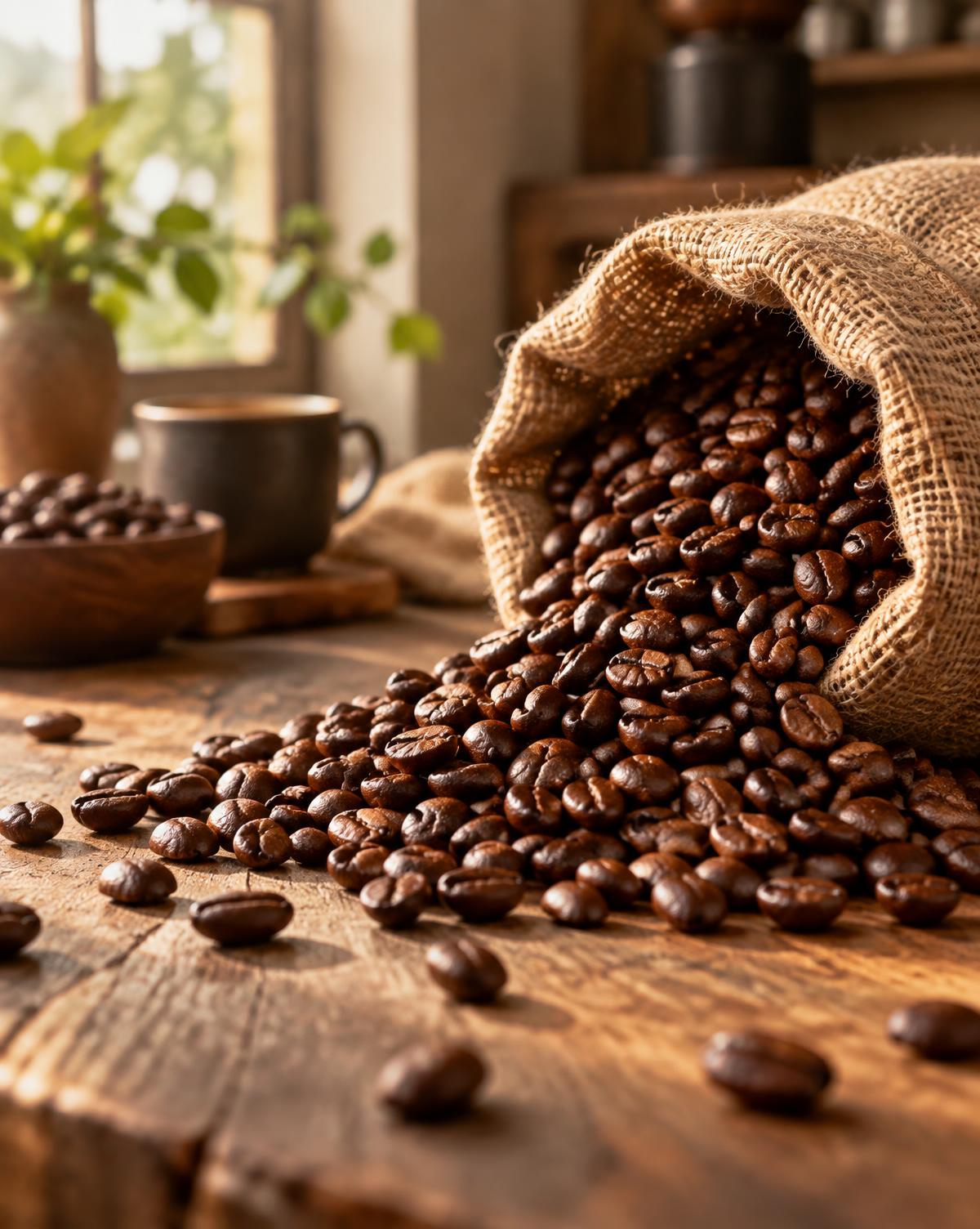 Grains de café torréfiés Nabara